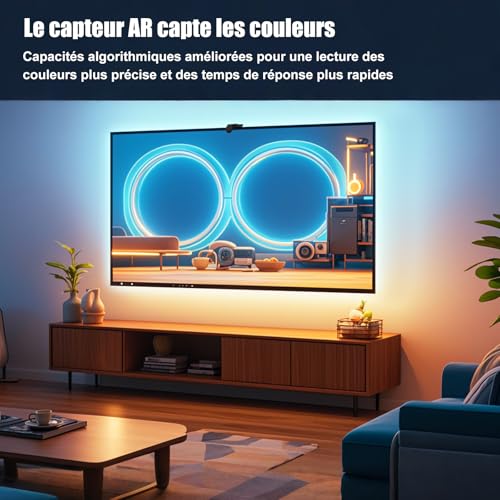 Diyife TV Backlight AR Farce Sync 4M LED 55-65 Pouces Rétro-éclairage LED Téléviseur Immersiveavec Caméra et Smart RGB